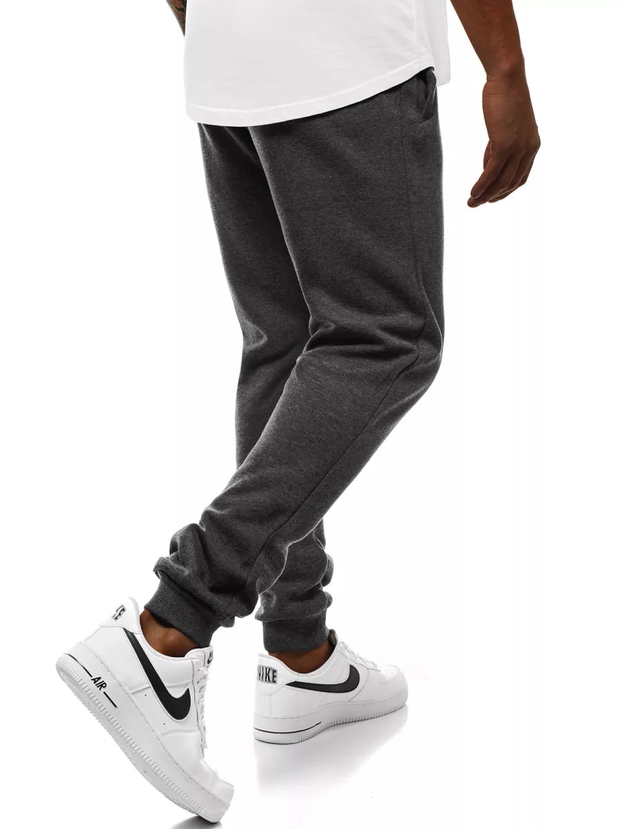 Vyriškos tamsiai pilkos laisvalaikio kelnės Sergo