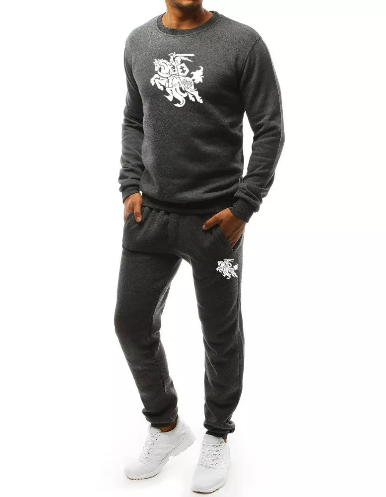 Vyriškas tamsiai pilkos spalvos rinkinys