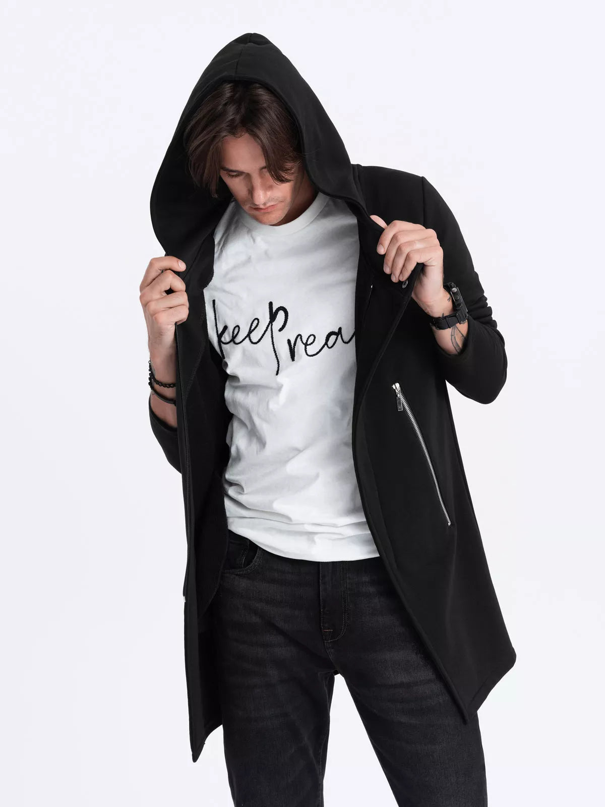 Vyriškas tamsiai mėlynos spalvos džemperis Hugo