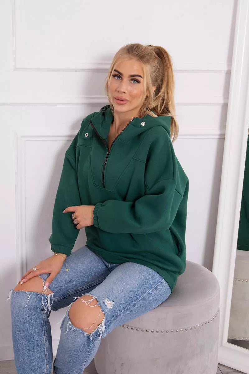 Žalios spalvos džemperis moterims Kesi