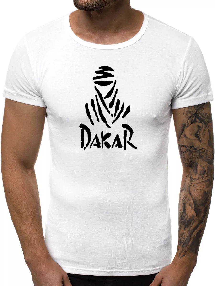 Balti vyriški marškinėliai Dakar