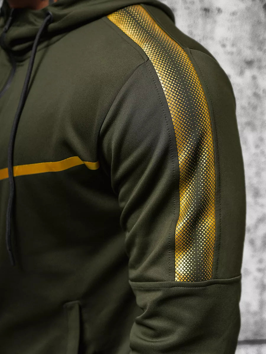 Žalios spalvos vyriškas sportinis komplektas Ronex