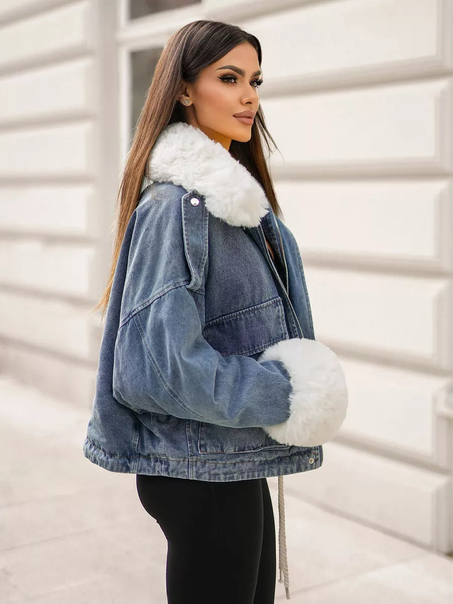 Mėlyna džinsinė striukė Alice