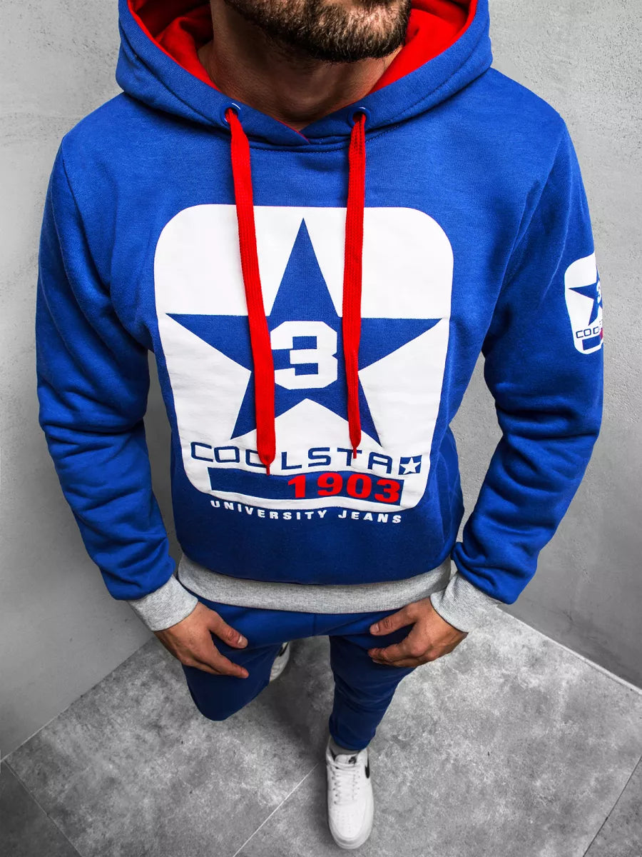 Mėlynas vyriškas džemperis Stardust